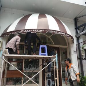 Lắp đặt mái vòm bạt tại Hà Nội giá rẻ