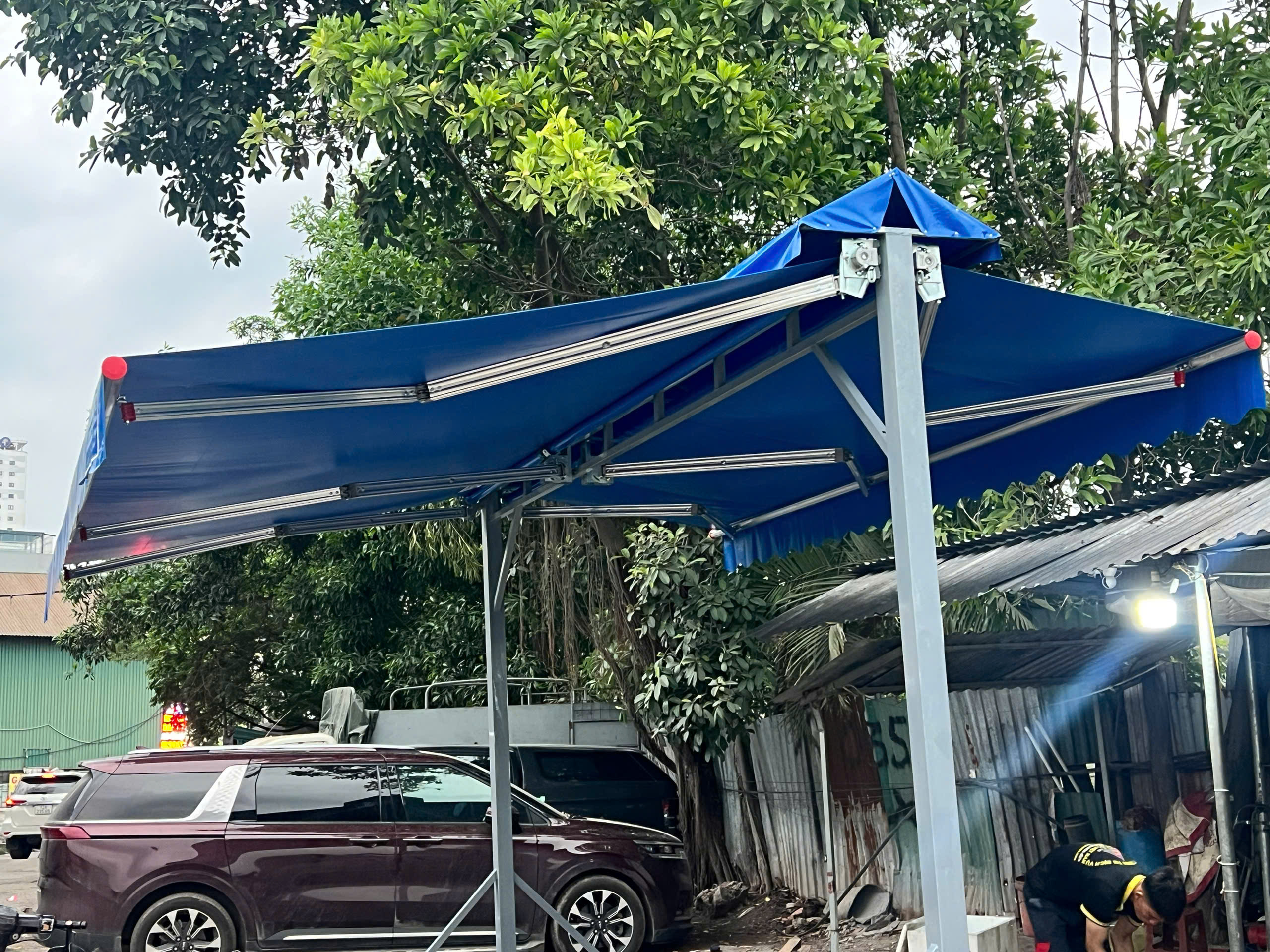 Mái hiên di động chữ A có bánh xe đẩy MH005
