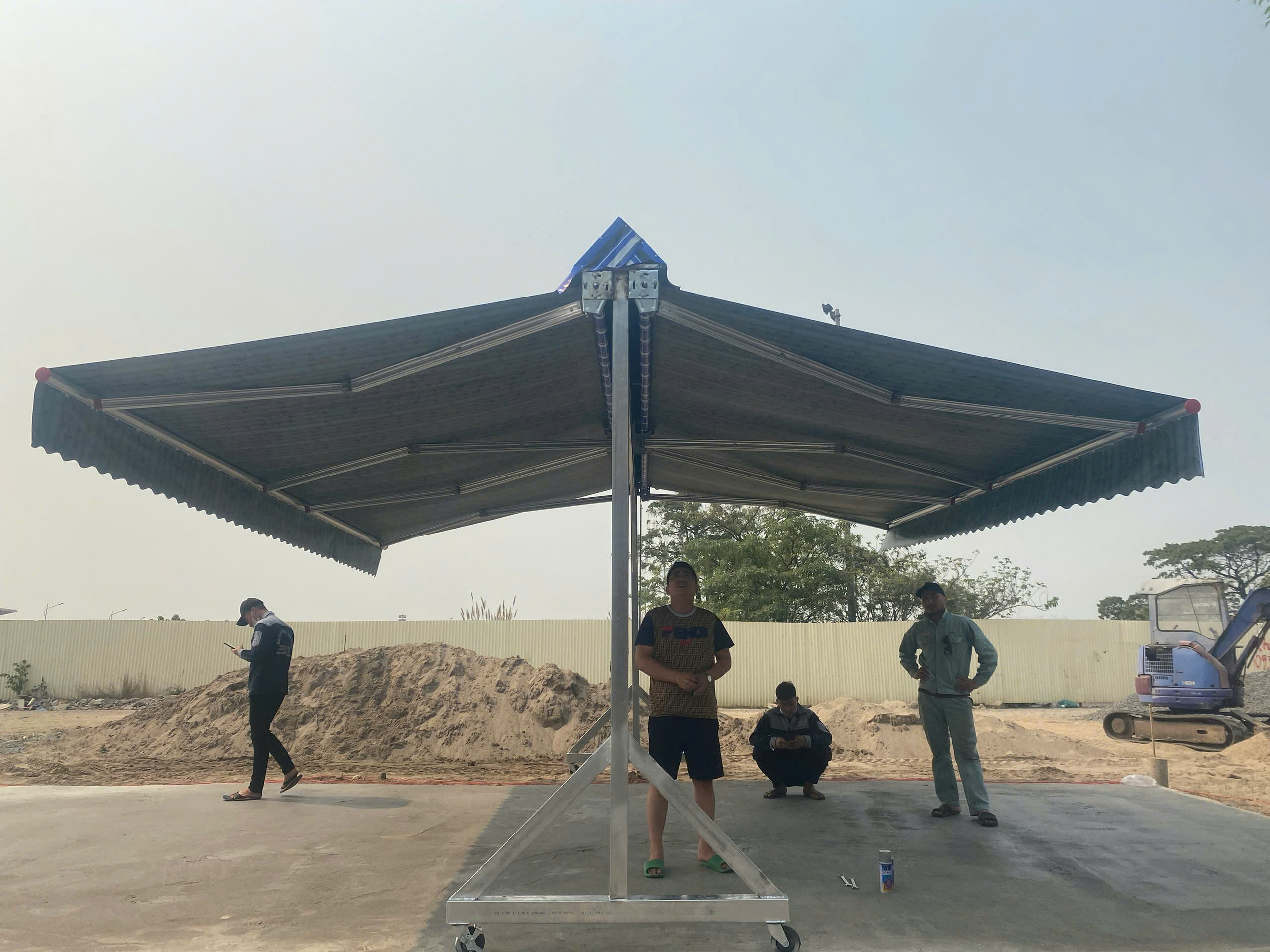 Mái hiên di động chữ A có bánh xe đẩy MH003