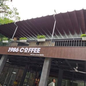 Mái xếp di động, mái lượn sóng quán cà phê - Cafe